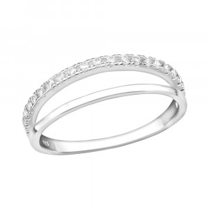 Inel half eternity din argint cu zirconii model DiAmanti DIA36872 (Argint 925‰ 1,15 g.)